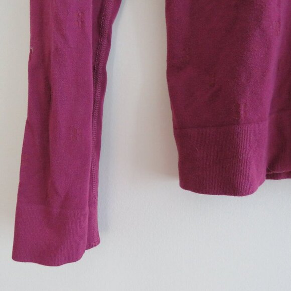 SWEATY BETTY Modal Dot Jacquard Base Layer Top in Amaranth Pink - Size S - Picture 7 of 15